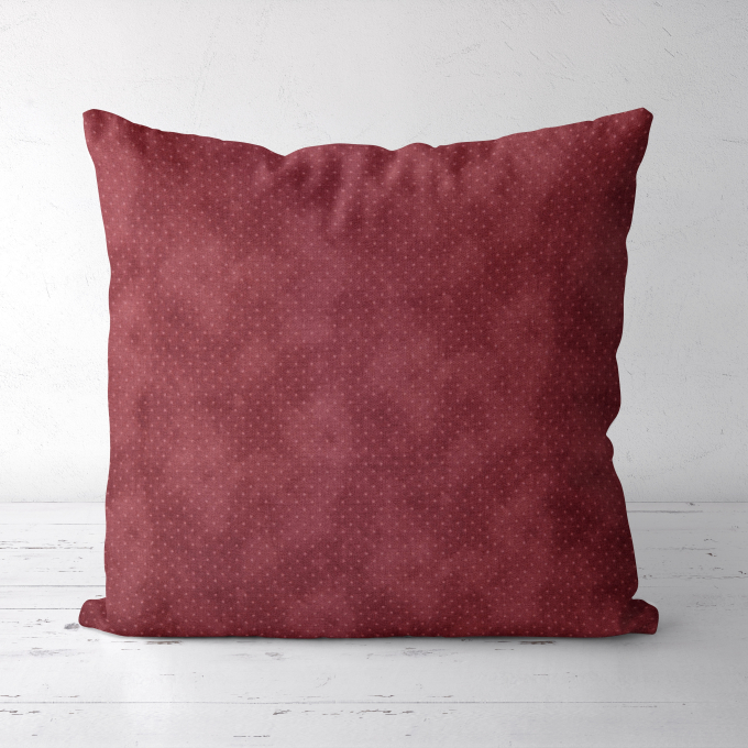 Katoenen stof small dots, bessenkleurig