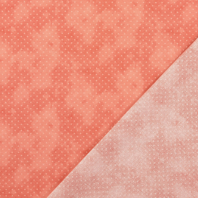 Katoenen stof small dots, rosé