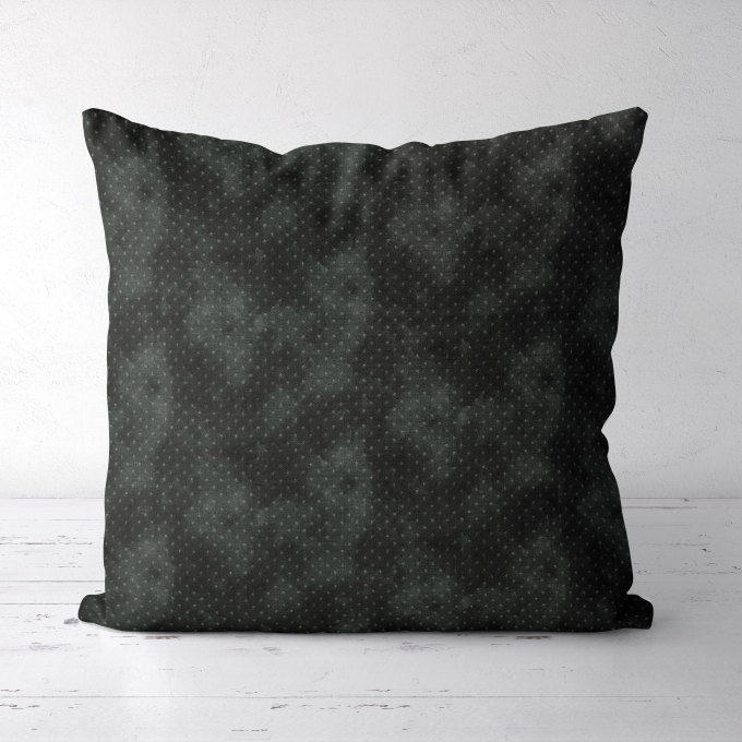 Katoenen stof small dots, zwart