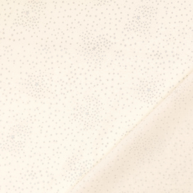 Cotton poplin starry sky, cream