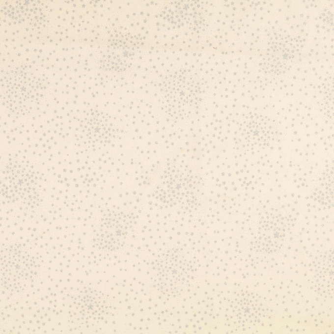 Cotton poplin starry sky, cream