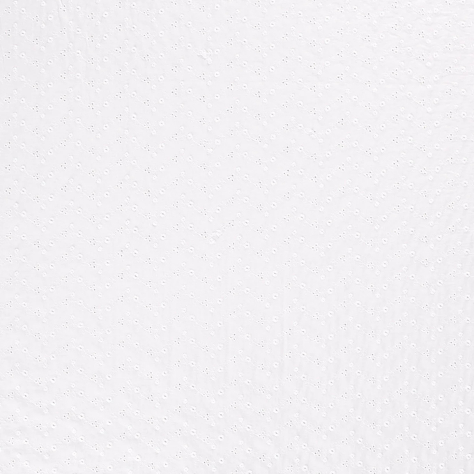 Tissu coton broderie Fleurs Little Flowers, blanc