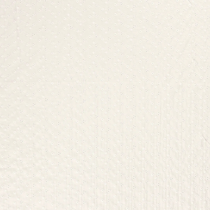 Tissu coton broderie Fleurs Little Flowers, blanc cassé