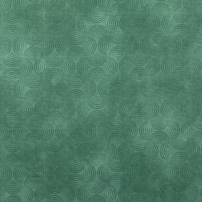 Tissu coton popeline waves, vert pâle