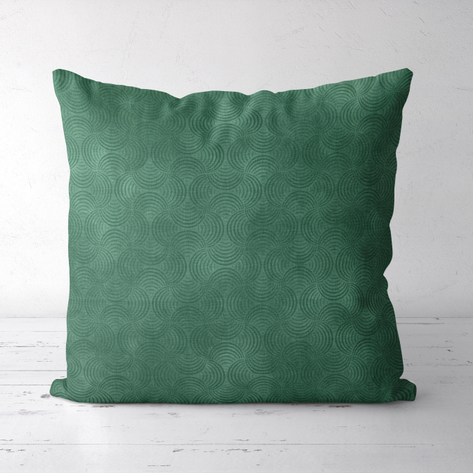 Tissu coton popeline waves, vert pâle