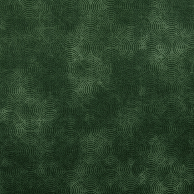 Katoenen stof waves, groen