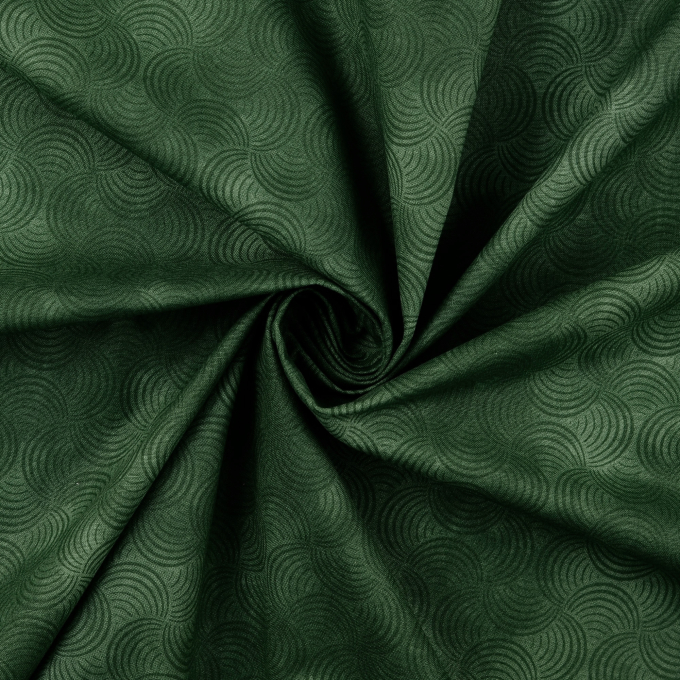 Katoenen stof waves, groen