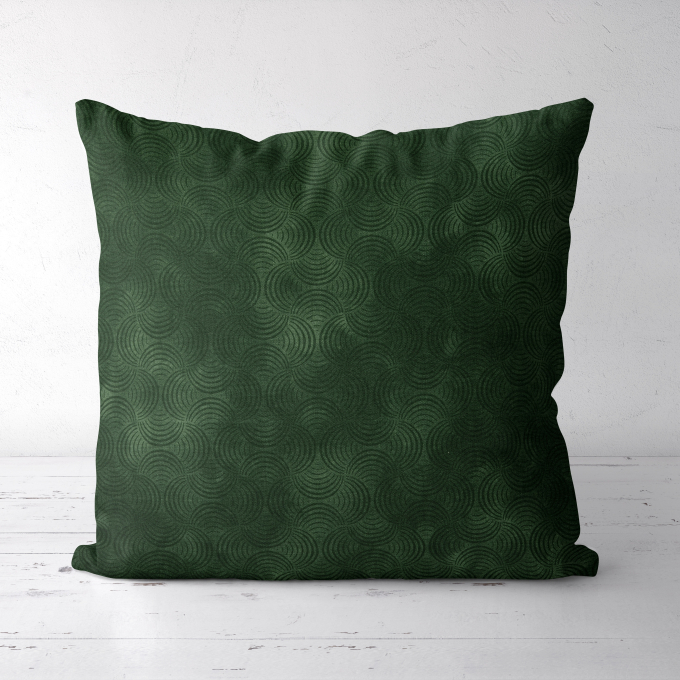 Katoenen stof waves, groen