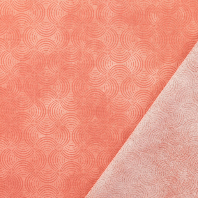 Katoenen stof waves, rosé