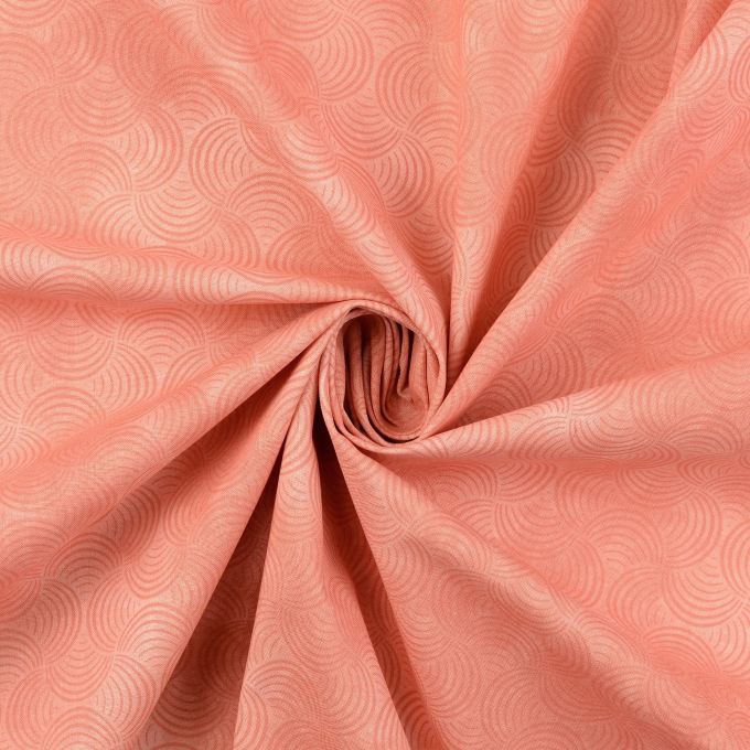 Katoenen stof waves, rosé