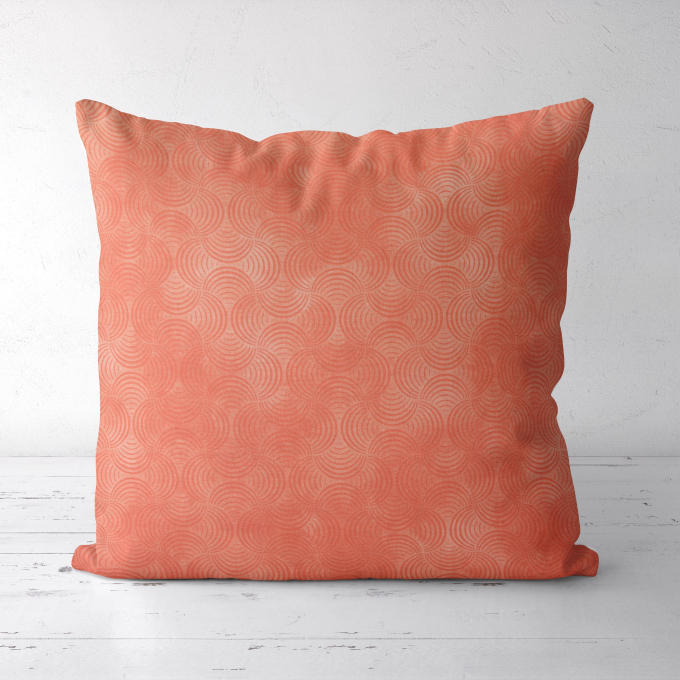 Katoenen stof waves, rosé