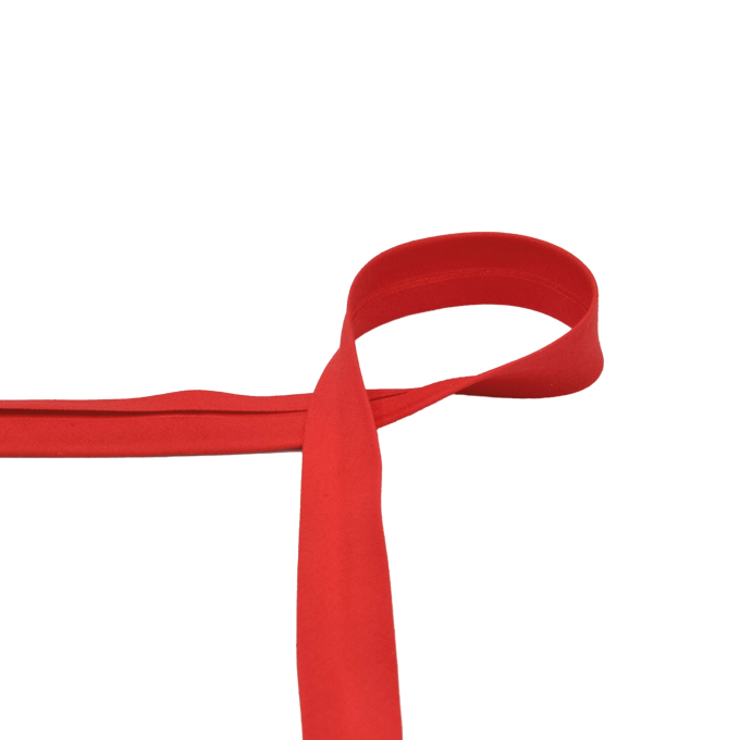 Katoenen biaisband 20 mm, rood