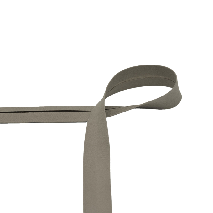 Katoenen biaisband 20 mm, taupe