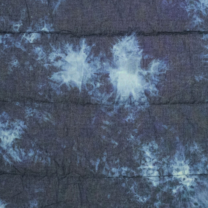 Cotton quilt fabric Batik Denim Fibre Mood, blue