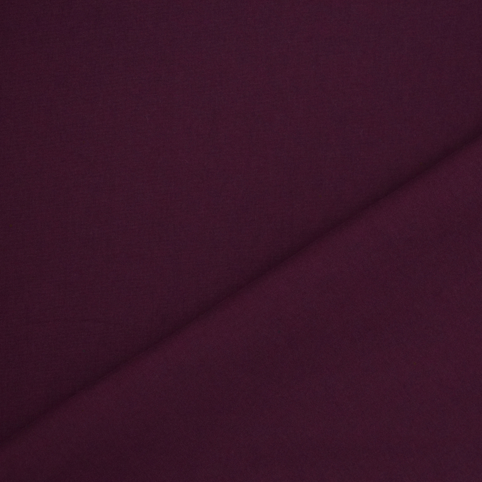 Cotton fabric stretch poplin paper touch, plum