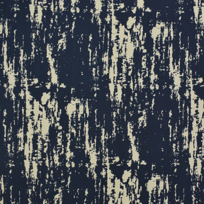Cotton Twill brushstrokes, dark blue