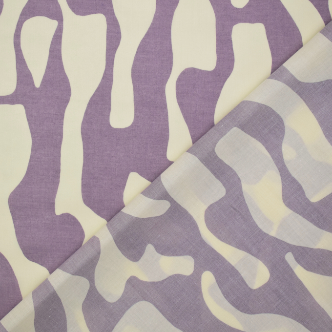 Cotton Voile abstract, purple