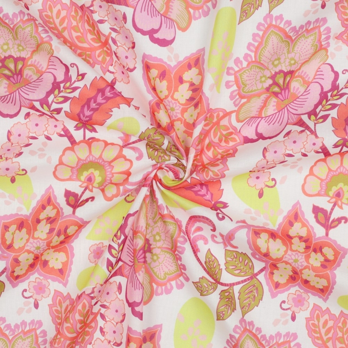 Tissu voile de coton Nerida Hansen Stella, blanc
