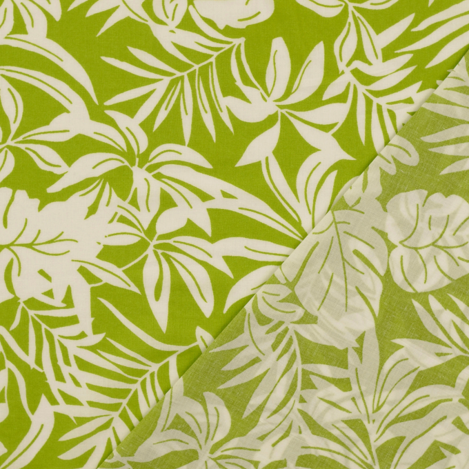 Cotton voile Tropical, green