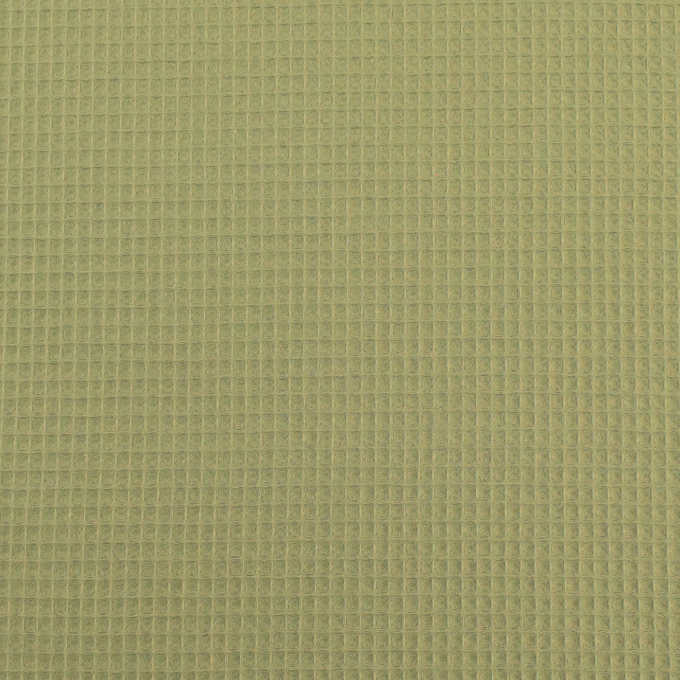 Tissu nid d'abeille gaufré, vieux vert