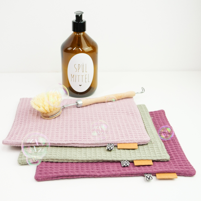 Tissu nid d'abeille gaufré, vieux vert