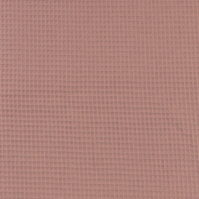 Tissu nid d'abeille gaufré, vieux rose