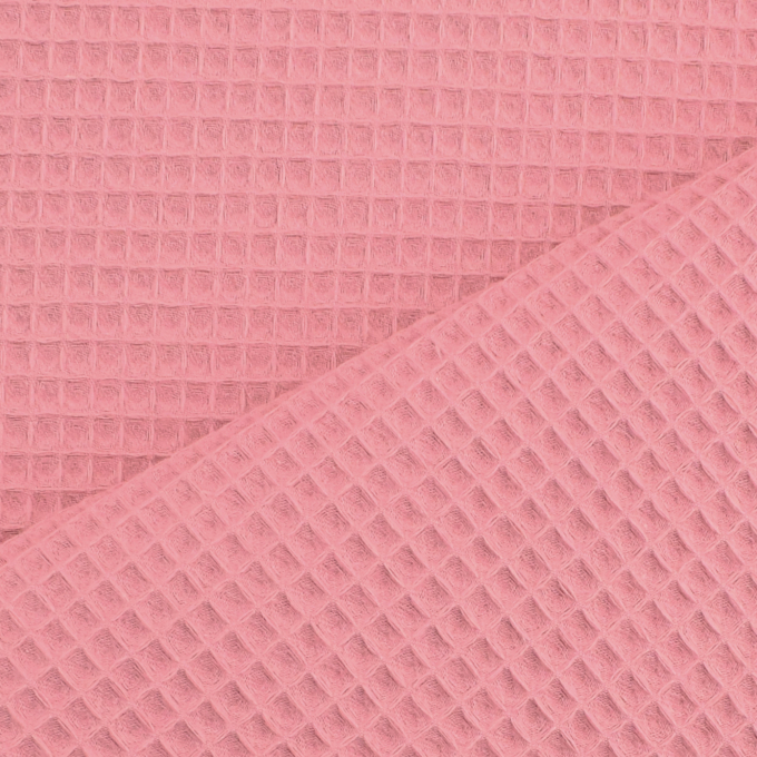 Wafeldoek, donkerroze