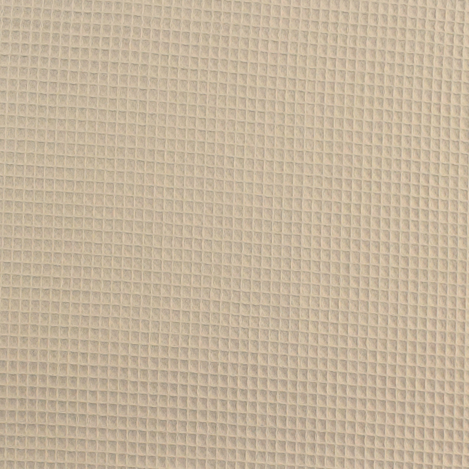 Tissu nid d'abeille gaufré, beige clair