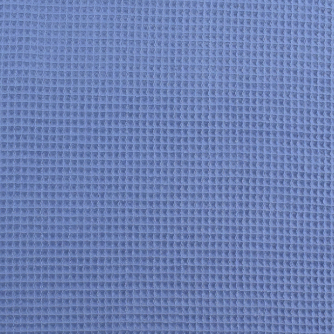 Tissu nid d'abeille gaufré, bleu denim