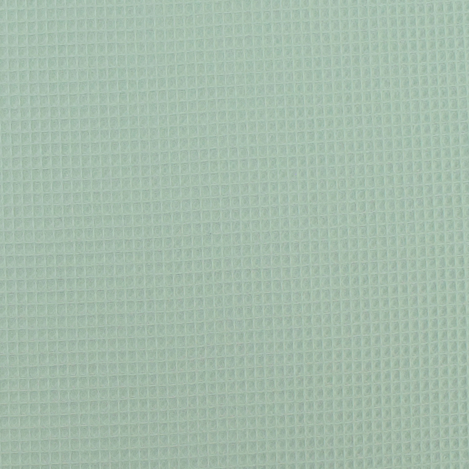 Tissu nid d'abeille gaufré, menthe