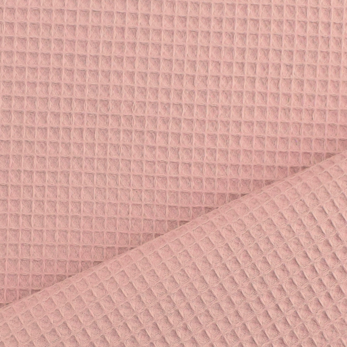 Wafeldoek, poederroze