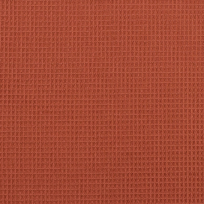Tissu nid d'abeille gaufré, terracotta