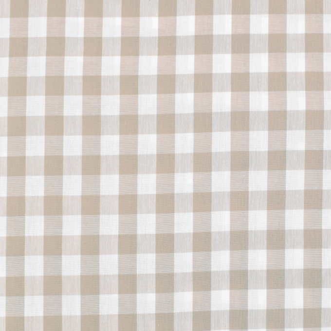 Baumwoll Zefir Karo 17 mm, beige