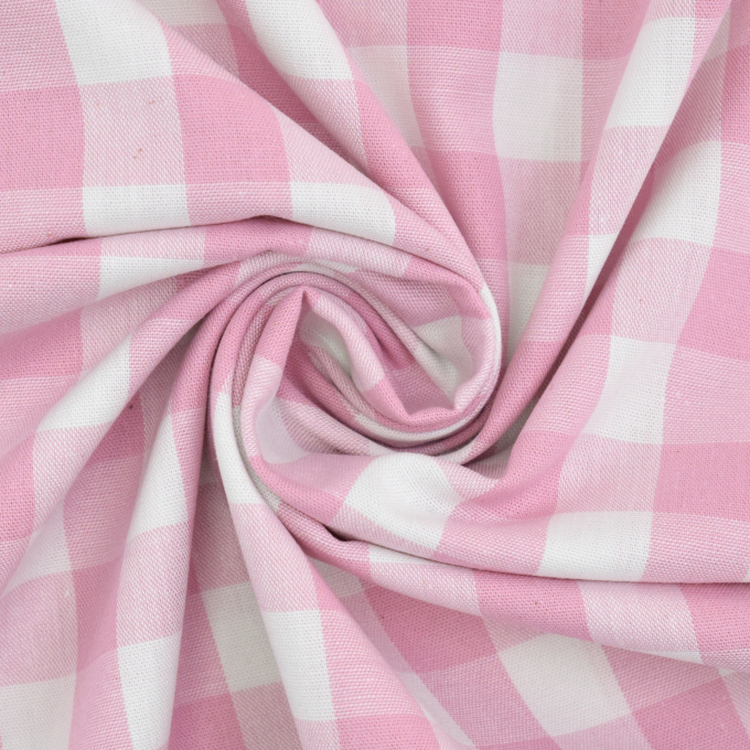 Baumwoll Zefir Karo 17 mm, rosa