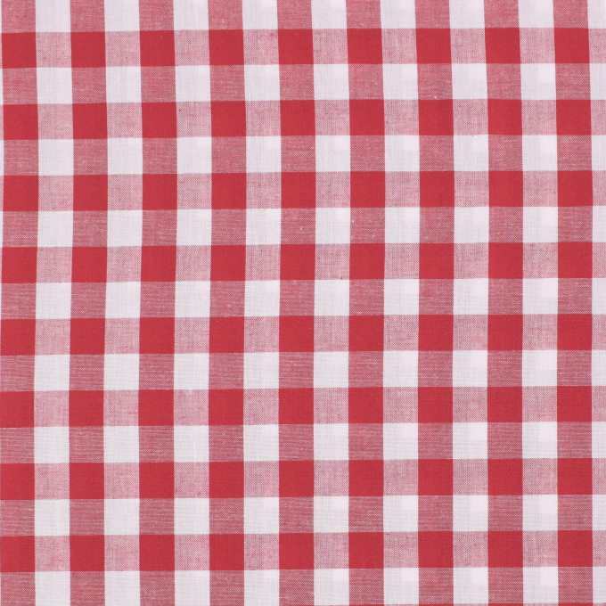 Baumwoll Zefir Karo 17 mm, rot