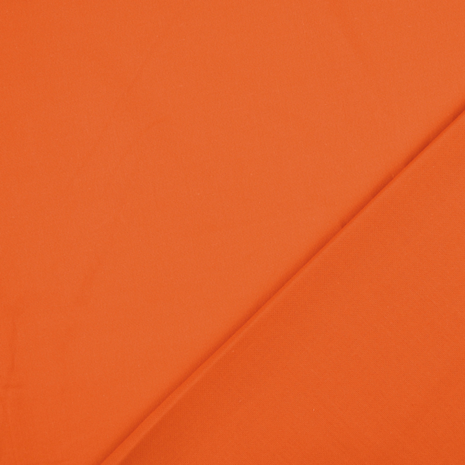 Tissu coton cretonne, orange