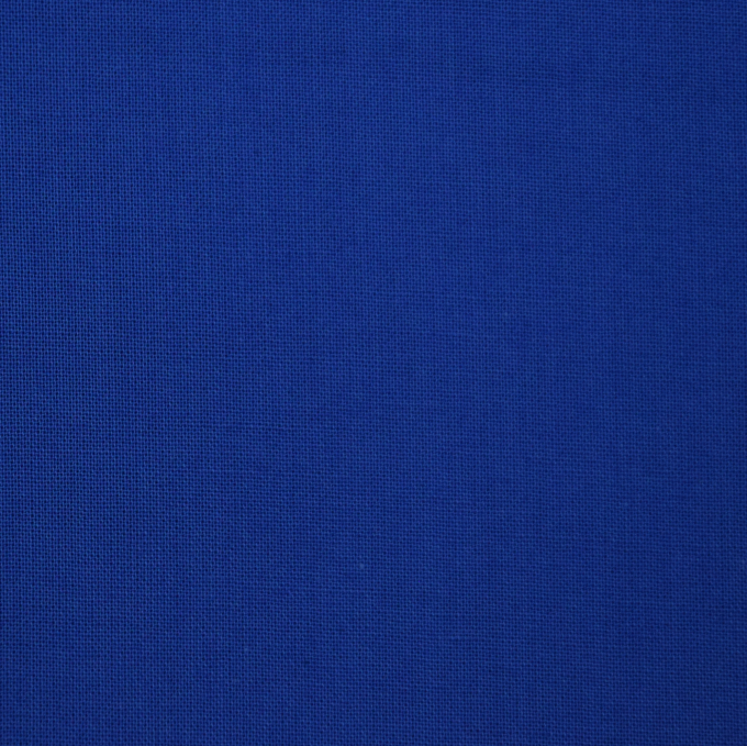 Tissu coton cretonne fanion, bleu royal
