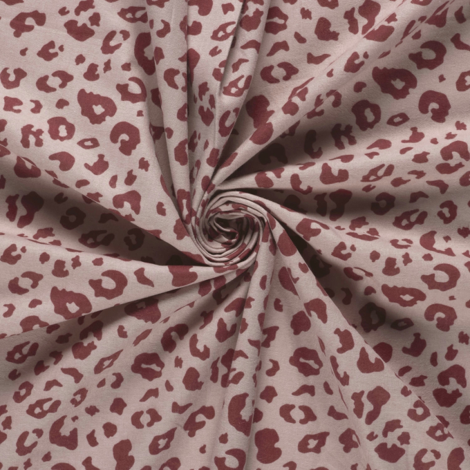 Baumwollflanell Leo Spots, rosa