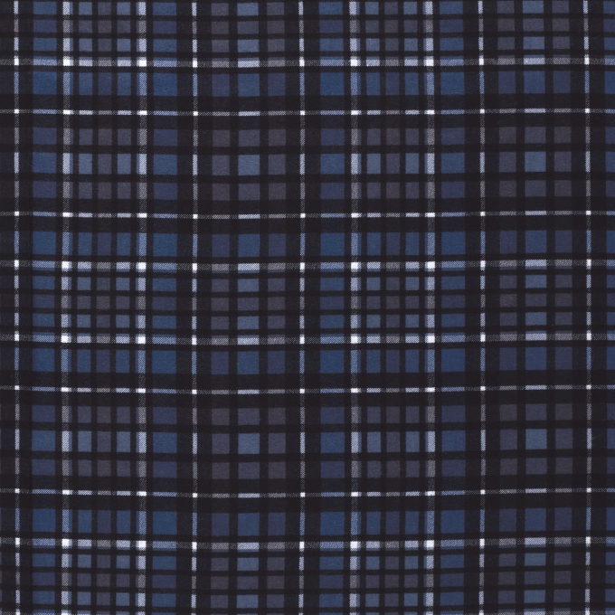 Baumwollflanell Ole, dunkelblau