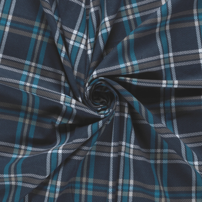 Baumwollflanell Tom, blau