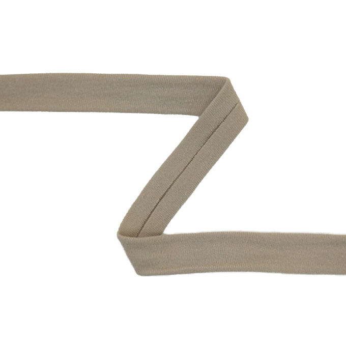 Biais couture jersey coton 2cm, sable