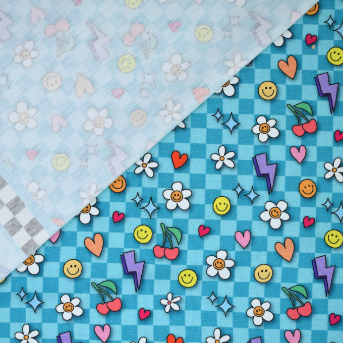Katoenjersey Albstoffe Hamburger Liebe Choose your Vibe Be You, turquoise