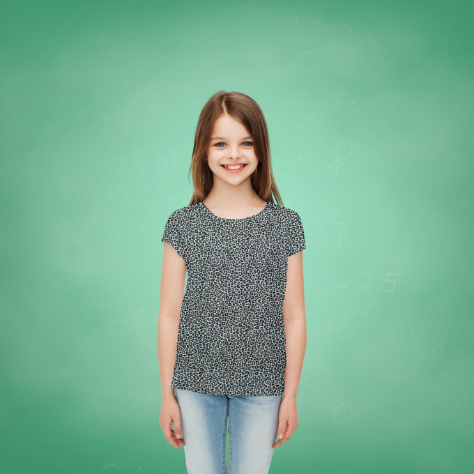 Katoenjersey baby leo, mintgroen