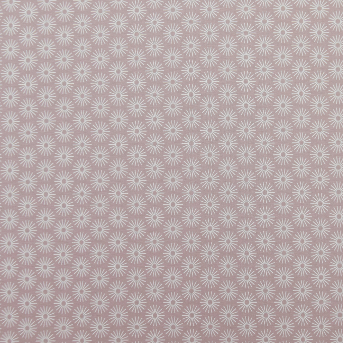 Tissu jersey de coton fleurs parapluies, lilas pâle