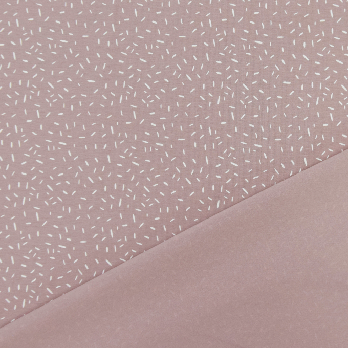 Tissu jersey de coton confetti, lilas pâle