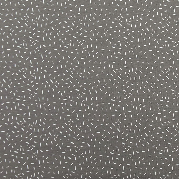 Katoenjersey confetti, grijs