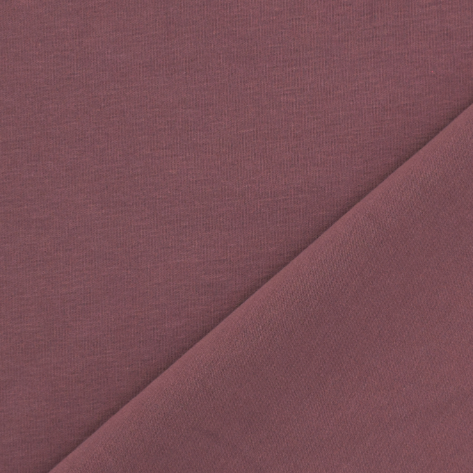 Tissu jersey de coton uni Emma, vieux lilas