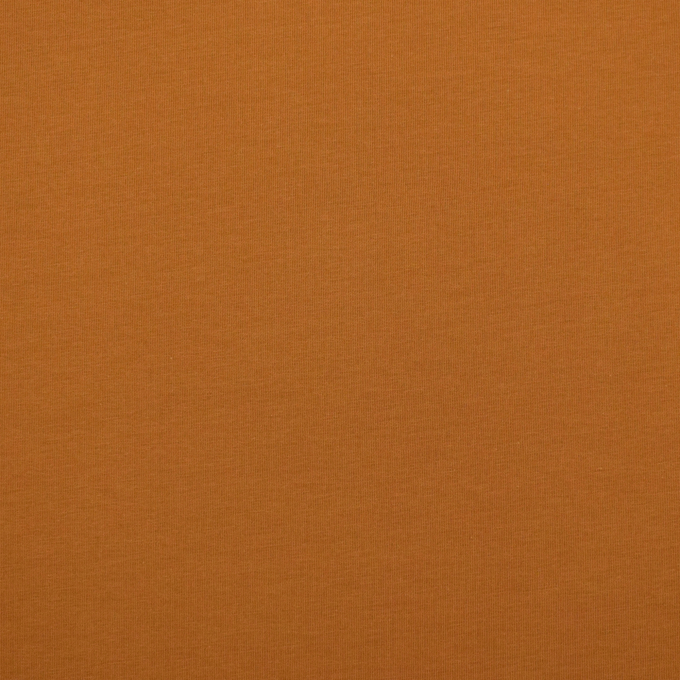 Tissu jersey de coton uni Emma, cognac