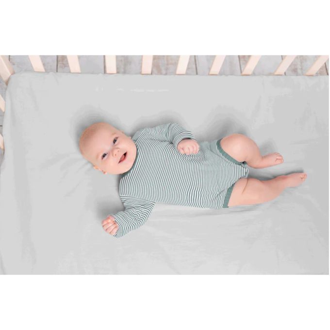 Katoenjersey Emma gestreept, jeansblauw