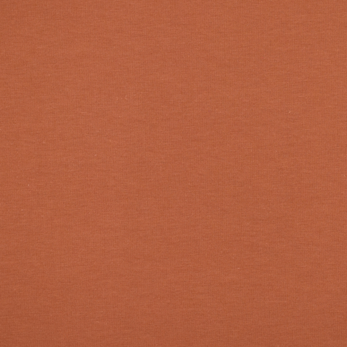 Tissu jersey de coton uni Emma, rouille